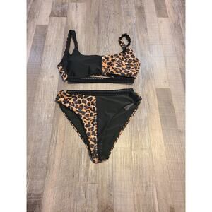 Shein small womens leopard print bikini